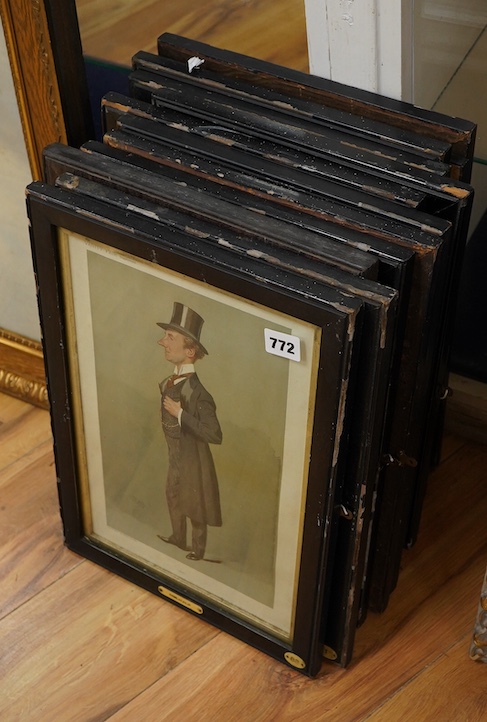 Vanity Fair Twelve caricatures, To include nine by SPY (Leslie Matthew Ward), Lithographic prints, largest 36 x 23cm, Provenance: From the House of Commons Press Gallery, The vendor worked at the House of Commons where t